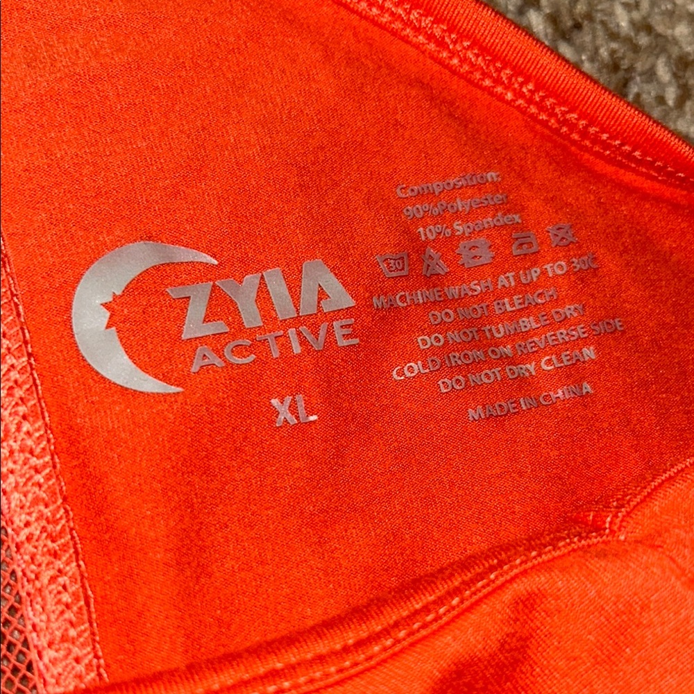 Zyia Orange Racerback Tank - Picture 3 of 3
